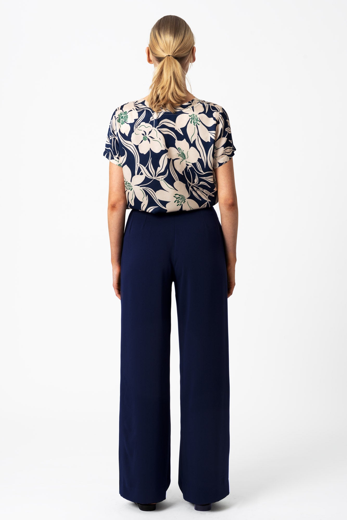 T-shirt Viscose Blue/Green