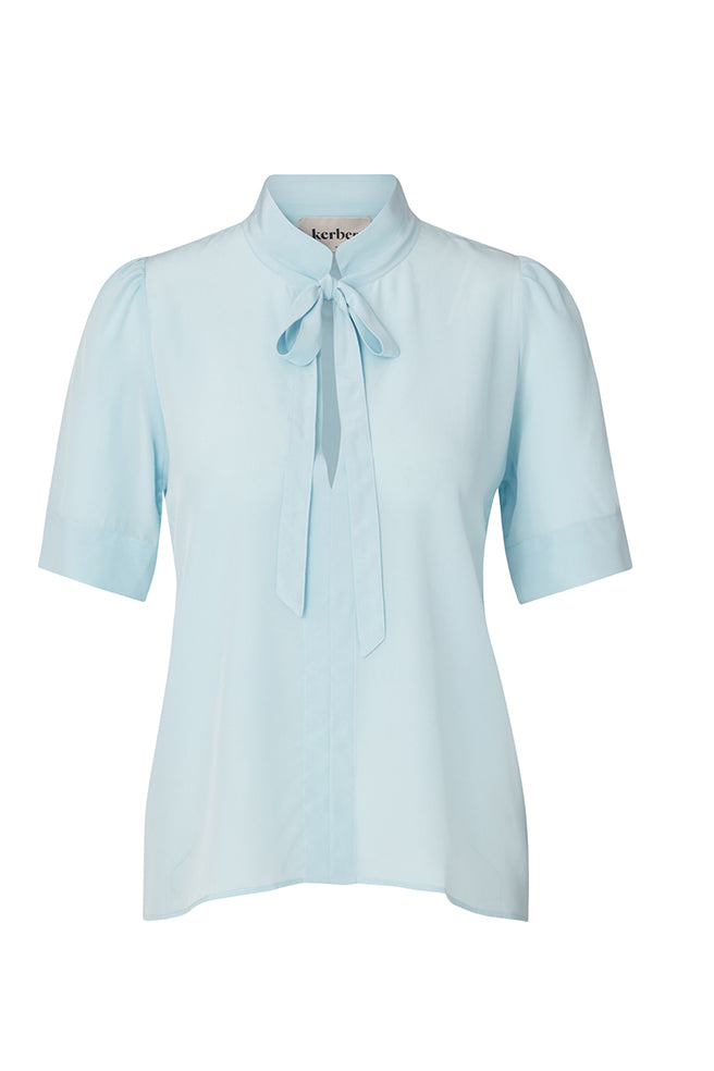 Knot your blouse light blue