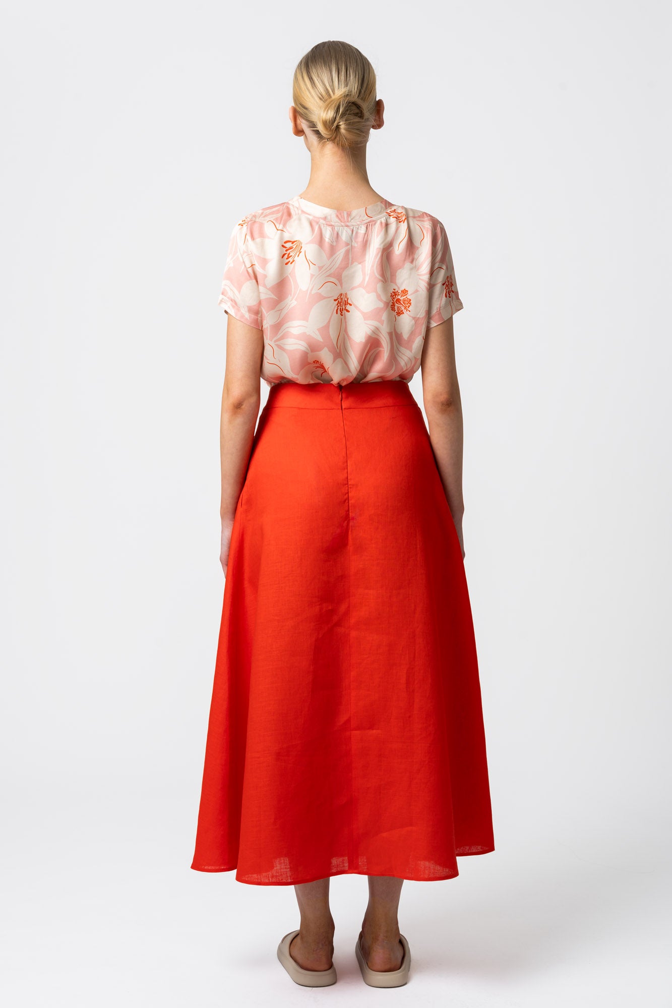 T-shirt Viscose Pink/Orange