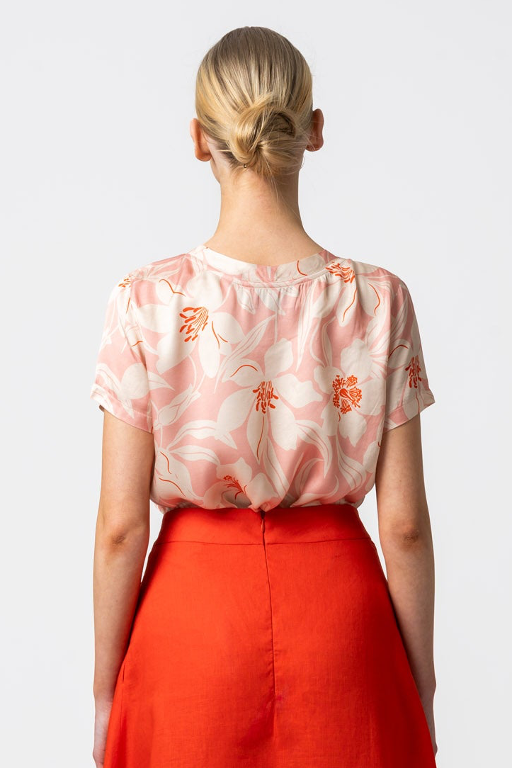 T-shirt Viscose Pink/Orange