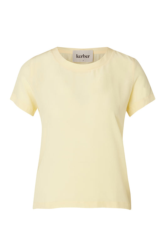 T-shirt silk yellow